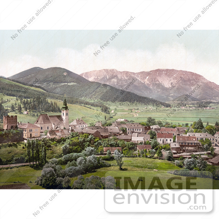 #19431 Photo of the Village of Puchberg in Lower Austria, Austro-Hungary by JVPD