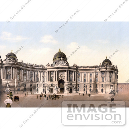 #19470 Stock Photo of the Hofburg Imperial Palace in Vienna, Austria, Austro-Hungary by JVPD