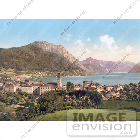 #19483 Photo of the Village of Gmunden on Lake Traunsee, Upper Austria by JVPD