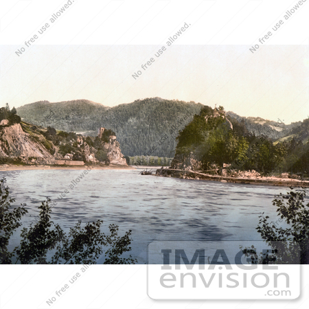 #19495 Photo of Strudel Rapids in Upper Austria, Austro-Hungary by JVPD