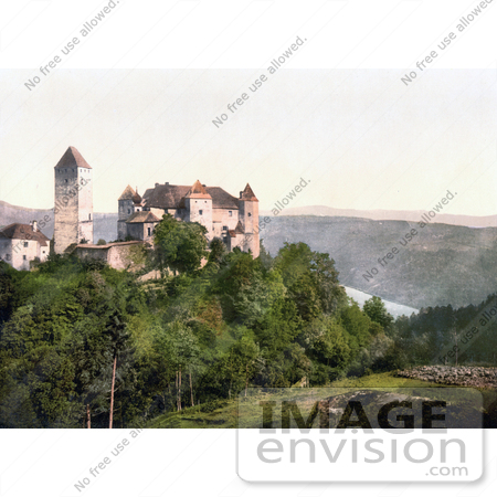 #19501 Photo of a Castle, Viechtenstein, Upper Austria, Austro-Hungary by JVPD