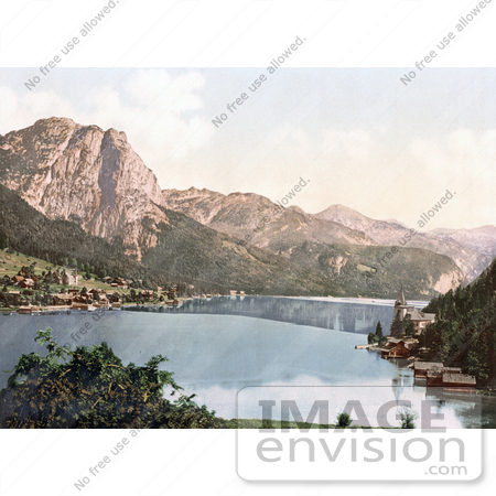#19511 Photo of the Villages of Aussee and Grundlsee on Lake Grundlsee, Styria, Upper Austria by JVPD
