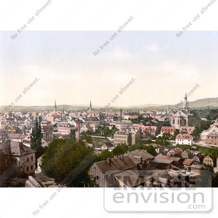 #19532 Photo of a Cityscape of Liberec, Reichenberg, Bohemia, Czech Republic by JVPD