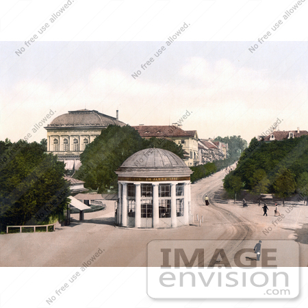 #19546 Photo of Franzenbad With the Springhouse and Casino in Karlovy Vary, Carlsbad, Bohemia, Czech Republic by JVPD