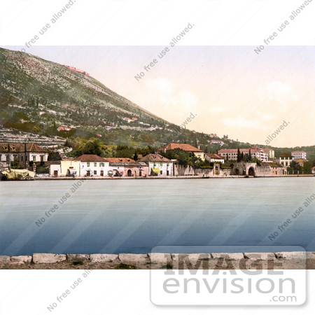 #19574 Photo of the Waterfront Buildings of Gravosa, Dalmatia by JVPD