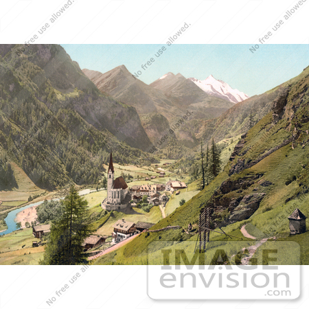 #19585 Photo of a Church in a Valley, Glockner District, Heiligenblut, Carinthia, Austria by JVPD