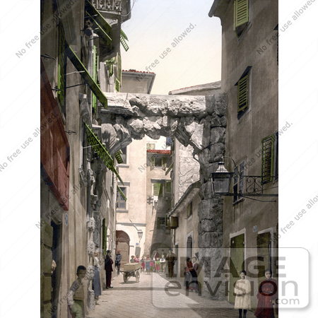 #19594 Photo of People on the Street in Rijeka, Fiume, Croatia by JVPD