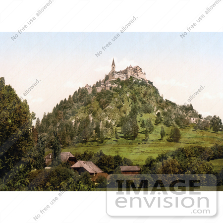 #19605 Photo of the Medieval Hochosterwitz Castle or Burg Hochosterwitz and a Village in Carinthia, Austria by JVPD