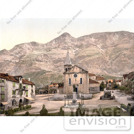#19620 Photo of St. Mark’s Cathedral in the Main Square in Makarska, Croatia, Dalmatia by JVPD