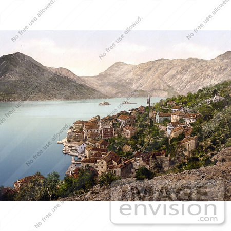#19623 Photo of the Islands at Perast on the Bay of Kotor, Montenegro, Dalmatia by JVPD