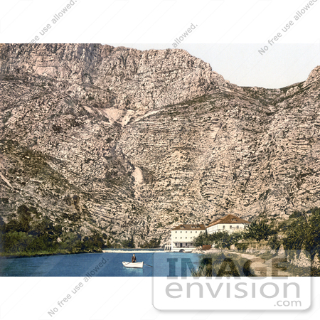 #19624 Photo of a boat on the Trebisnjica River, Dubrovnik, Ragusa, Croatia by JVPD