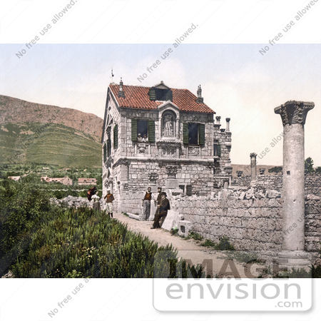 #19626 Photo of Salona, Tusculum of the Baltic Administrator, Dalmatia, Austro-Hungary by JVPD