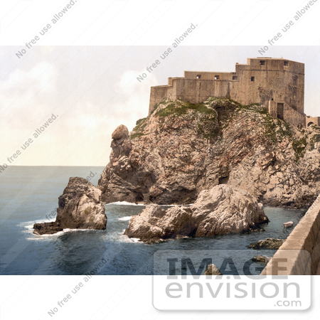 #19629 Photo of the San Lorenzo Fort in Dubrovnik, Ragusa, Dalmatia by JVPD