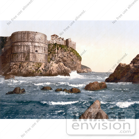 #19630 Photo of the San Lorenzo Fort in Dubrovnik, Ragusa, Dalmatia by JVPD