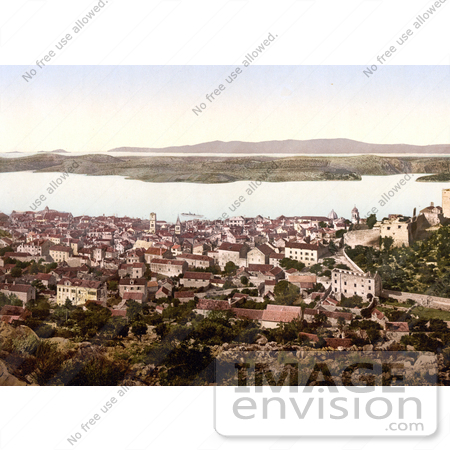#19634 Photo of the Historic City of Sibenik or Sebenico, on the Krka River in Croatia by JVPD