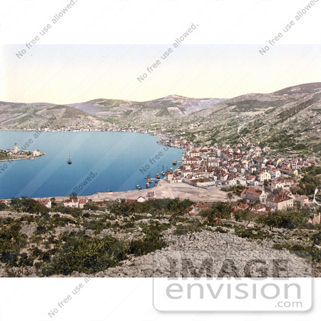#19641 Photo of the Village of Lissa on the Island of Vis, Croatia, Dalmatia by JVPD