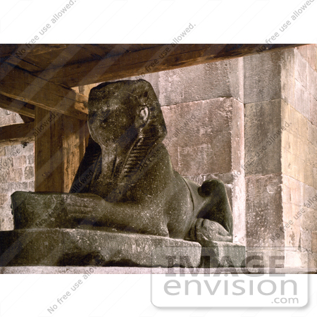 #19657 Photo of a Sphinx on Diocletian’s Mausoleum in Diocletian’s Palace, Split, Spalatum, Spalato, Croatia, Dalmatia by JVPD