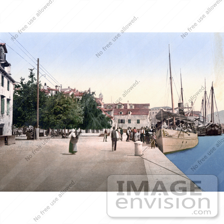 #19662 Photo of the Alla Waterfront in Sibenik, Sebenico, Croatia by JVPD