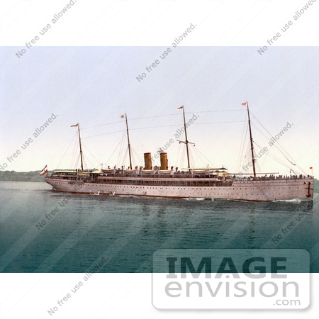#19671 Photo of the Kaiser Wilhlem II Steamship by JVPD