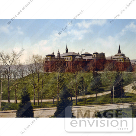 #19672 Photo of the main building of Wellesley College in Massachusetts by JVPD
