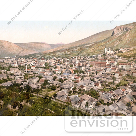 #19704 Photo of the Cityscape of Mostar, Herzegowina by JVPD