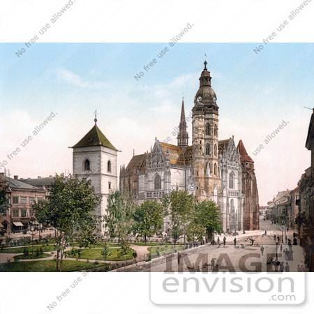 #19728 Photo of the St. Elisabeth Cathedral in Kosice, Cassovia, Caschovia, Kaschau, Kassa, Koszyce, Slovakia, Hungary by JVPD