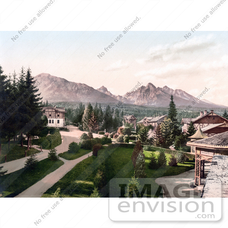 #19770 Photo of Bad Unter Schmecks in the Tatra Mountains, Austro-Hungary by JVPD