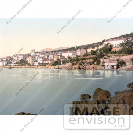 #19791 Photo of the Waterfront Village of Volosko, Volosco, Volosca, Opatija, on the Kvarner Gulf in Istria, Croatia by JVPD