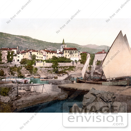 #19806 Photo of a Sailboat at Opatija, Abbazia, Sankt Jakobi, Istria, Croatia by JVPD