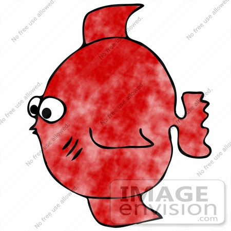 #19886 Red Fish Clipart Picture by DJArt