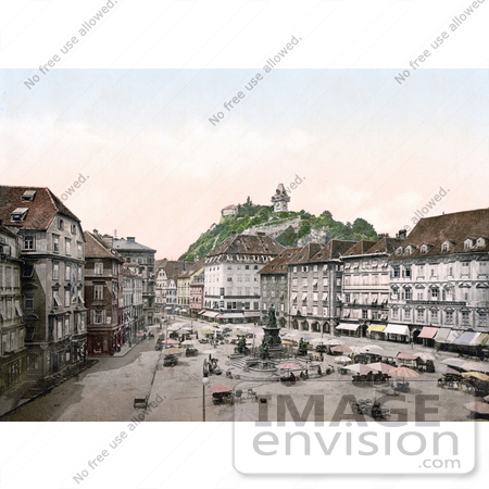 #19920 Stock Picture of the Market Place in Graz, Styria, Austria by JVPD