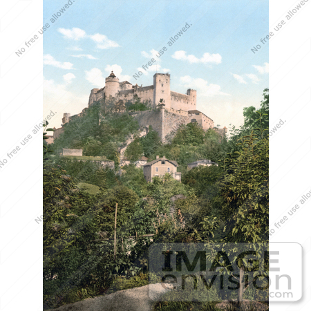 #19924 Stock Picture of the High Salzburg Fortress in Salzburg, Austria by JVPD