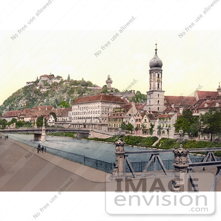 #19928 Stock Picture of the Schlossberg as Seen From Hotel Florian in Styria, Austria by JVPD