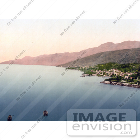 #19933 Stock Picture of the Town of Opatija, Abbazia, Sankt Jakob on the on the Adriatic Coast in Croatia by JVPD