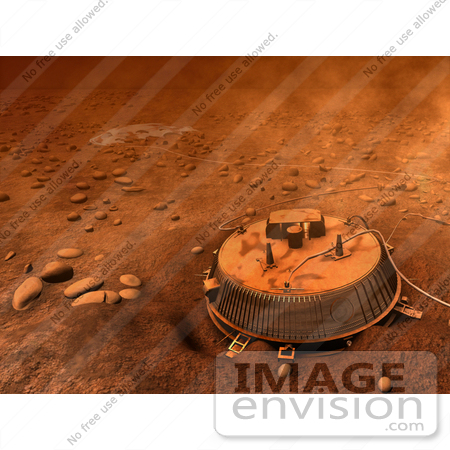 #20026 Stock Photography of the Huygens Probe on Titan by JVPD