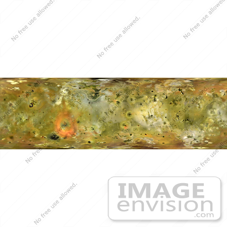 #20039 Stock Photography of a Flat Map of Io by JVPD