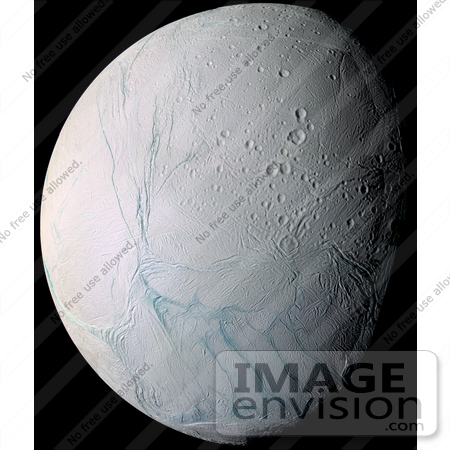 #20040 Stock Photography of Enceladus, Saturn’s Moon by JVPD