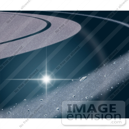 #20047 Stock Photography of a Star Near Saturn’s F Ring by JVPD