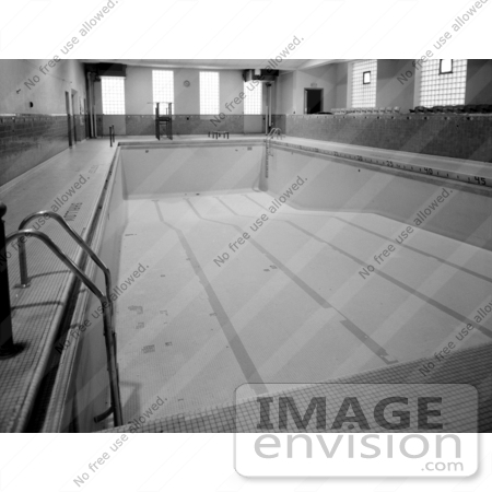 #20077 Stock Photography: Empty Tiled Indoor Swimming Pool at the YWCA by JVPD