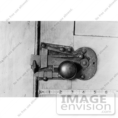 #20096 Stock Photo: Door Knob and Latch at the Rising Sun Tavern by JVPD