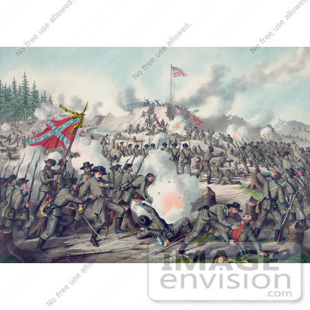 #20125 Stock Photography: the Battle of Fort Sanders by JVPD