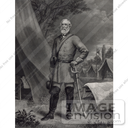 #20139 Stock Photography: Confederate General Robert Edward Lee by JVPD