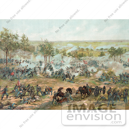 #20142 Stock Photography: the Battle of Gettysburg by JVPD