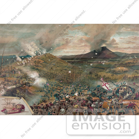 #20164 Stock Photography: the Battle of Mission Ridge in 1863 by JVPD