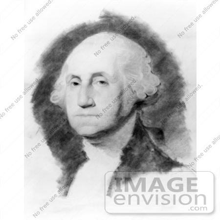 #20200 Stock Photography: a Portrait of George Washington by JVPD