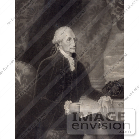#20209 Stock Photography: George Washington Seated Cross Legged at a Table by JVPD