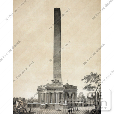 #20218 Stock Photography: the Washington Monument as Designed by Robert Mills by JVPD