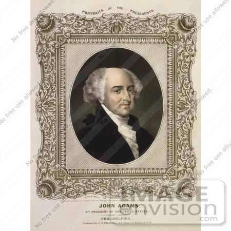 #20226 Stock Photography: John Adams, the 2nd American President by JVPD