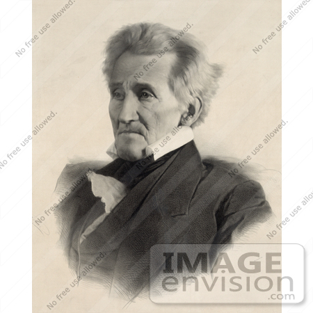 #20232 Historical Stock Photography: President Andrew Jackson by JVPD