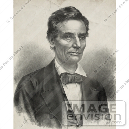 #20239 Historical Stock Photography: the 16th American President, Abraham Lincoln by JVPD